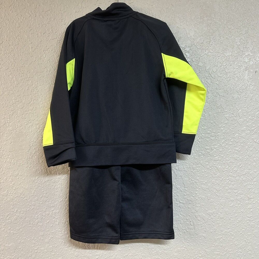 Under Armour Kids Boys Track Suit Full Zip Up Jacket Pants Size 3T Black Green - Picture 5 of 7